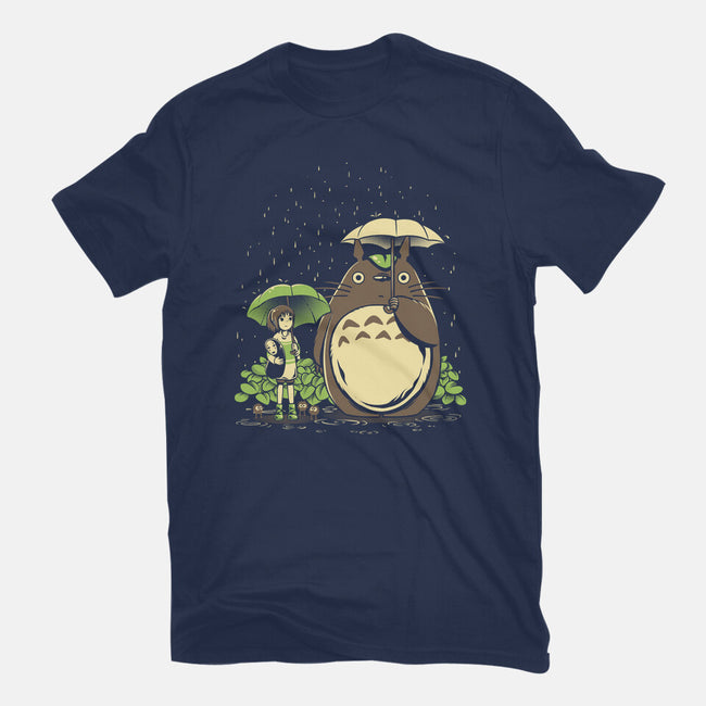 Chihiro And Totoro-Mens-Heavyweight-Tee-yumie