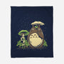 Chihiro And Totoro-None-Fleece-Blanket-yumie