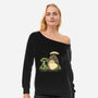 Chihiro And Totoro-Womens-Off Shoulder-Sweatshirt-yumie