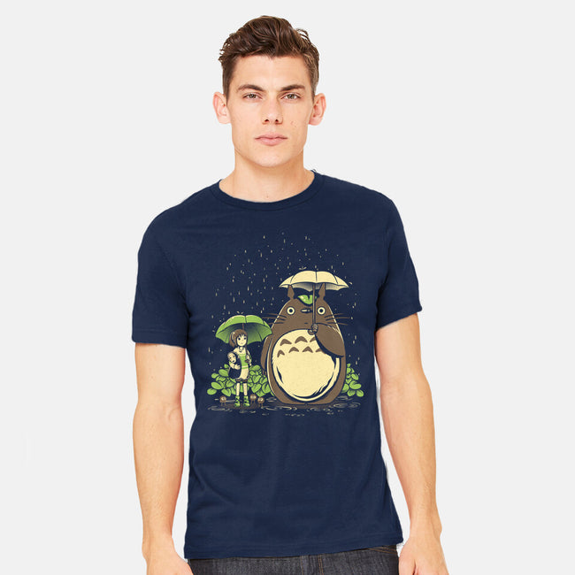 Chihiro And Totoro-Mens-Heavyweight-Tee-yumie