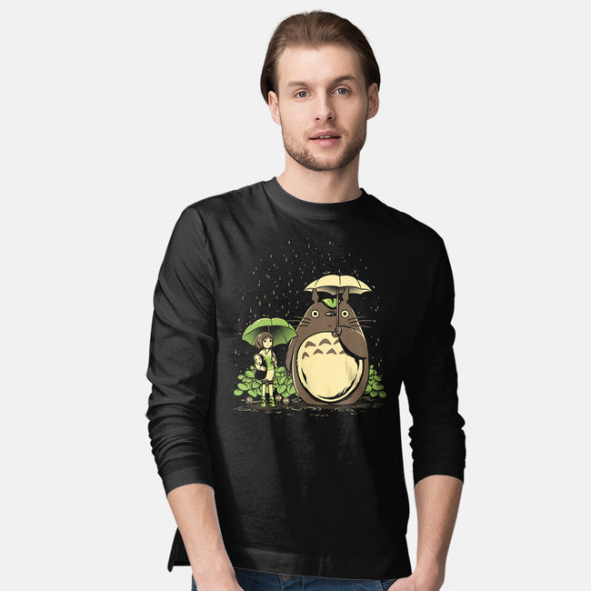 Chihiro And Totoro-Mens-Long Sleeved-Tee-yumie