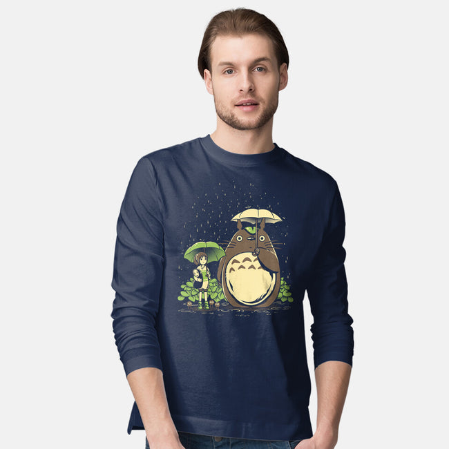 Chihiro And Totoro-Mens-Long Sleeved-Tee-yumie