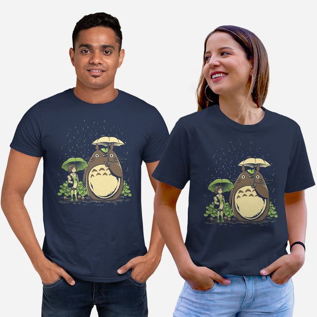 Chihiro And Totoro-Unisex-Basic-Tee-yumie