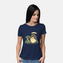 Chihiro And Totoro-Womens-Basic-Tee-yumie