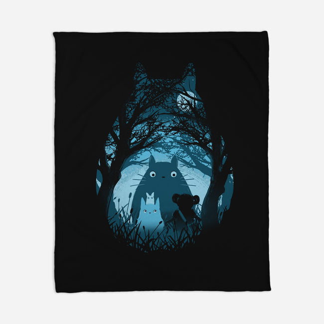 Totoro Magic-None-Fleece-Blanket-yumie