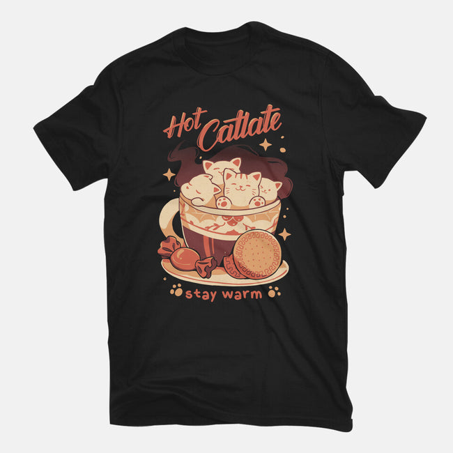 Hot Catlate-Womens-Fitted-Tee-yumie