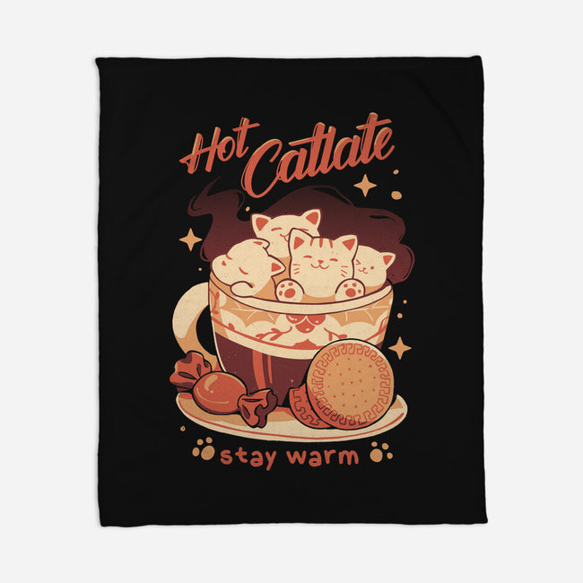 Hot Catlate-None-Fleece-Blanket-yumie