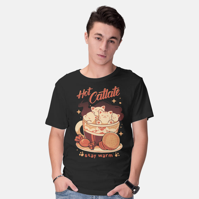 Hot Catlate-Mens-Basic-Tee-yumie