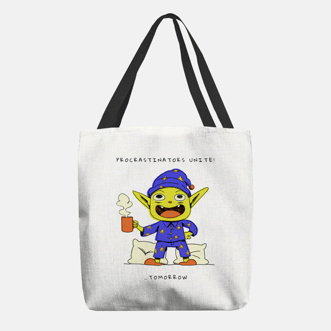 Procrastinators Unite-None-Basic Tote-Bag-FunkVampire