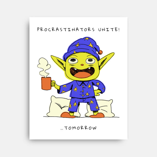 Procrastinators Unite-None-Stretched-Canvas-FunkVampire