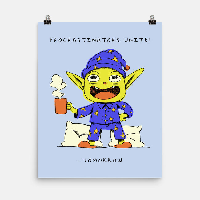 Procrastinators Unite-None-Matte-Poster-FunkVampire