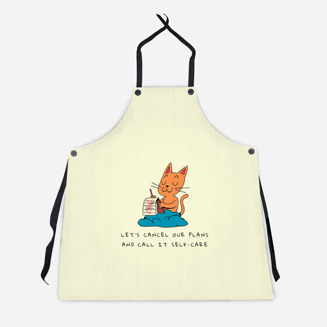 Let's Cancel Our Plans-Unisex-Kitchen-Apron-FunkVampire