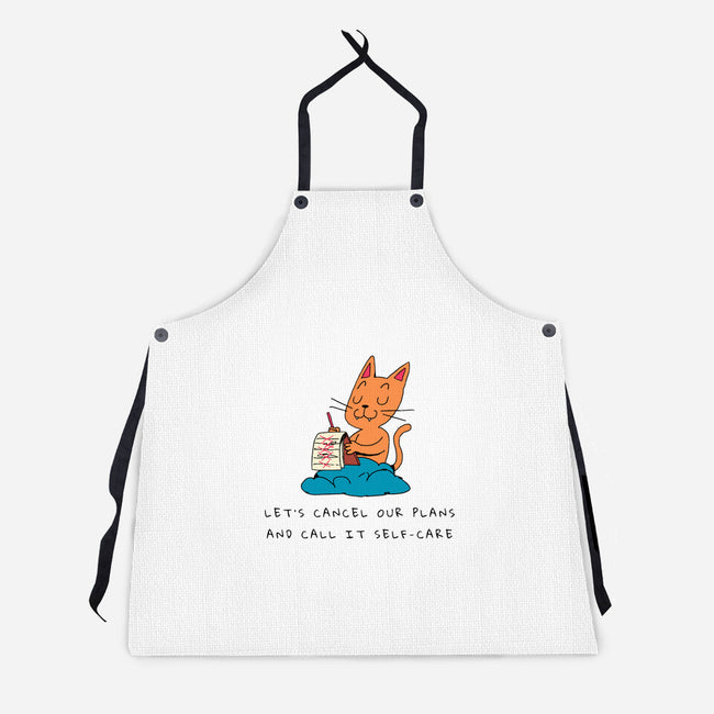 Let's Cancel Our Plans-Unisex-Kitchen-Apron-FunkVampire