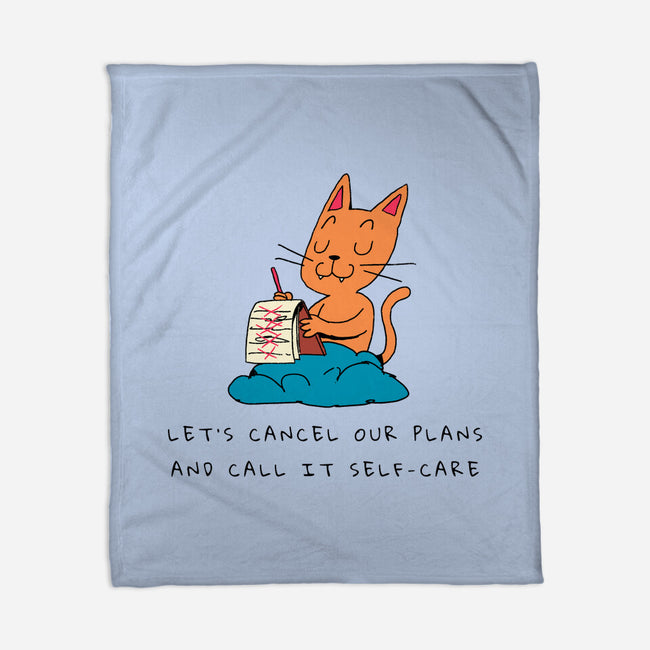 Let's Cancel Our Plans-None-Fleece-Blanket-FunkVampire