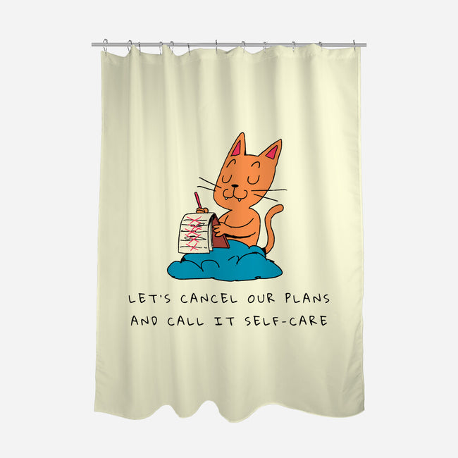 Let's Cancel Our Plans-None-Polyester-Shower Curtain-FunkVampire