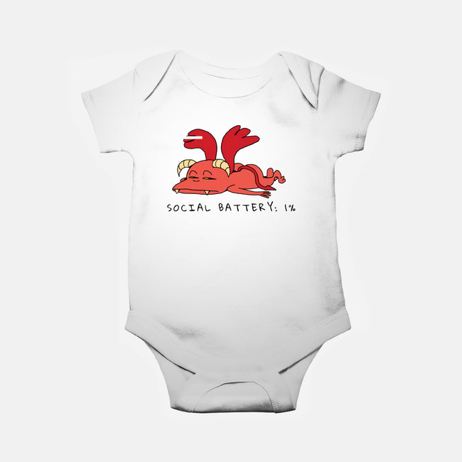 Social Battery Running Low-Baby-Basic-Onesie-FunkVampire