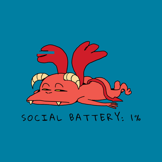 Social Battery Running Low-None-Glossy-Sticker-FunkVampire