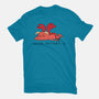 Social Battery Running Low-Womens-Basic-Tee-FunkVampire