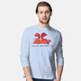 Social Battery Running Low-Mens-Long Sleeved-Tee-FunkVampire