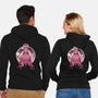 Wicked Pink-Unisex-Zip-Up-Sweatshirt-rmatix