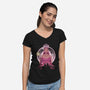 Wicked Pink-Womens-V-Neck-Tee-rmatix