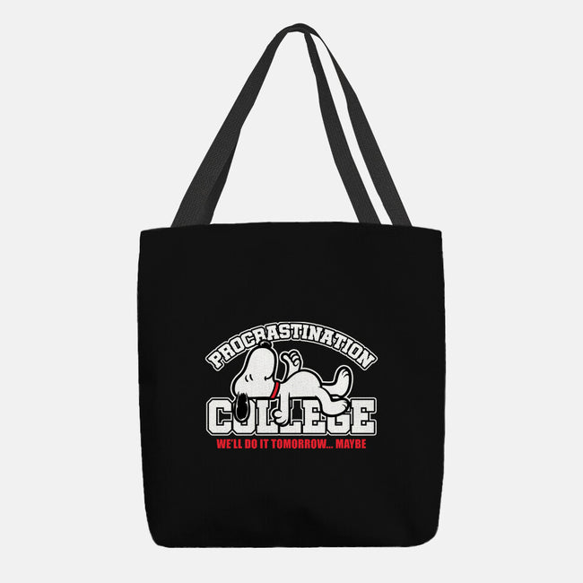 Procrastination University-None-Basic Tote-Bag-Studio Mootant