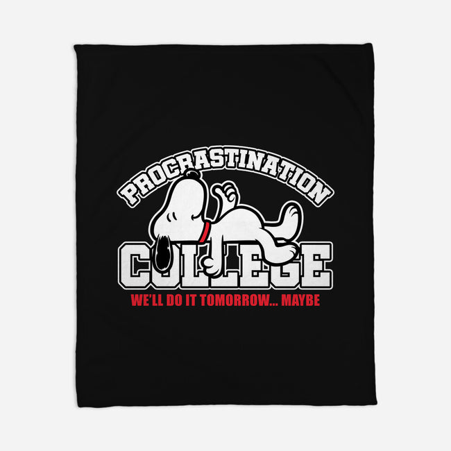 Procrastination University-None-Fleece-Blanket-Studio Mootant