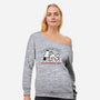 Procrastination University-Womens-Off Shoulder-Sweatshirt-Studio Mootant