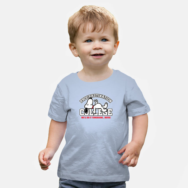 Procrastination University-Baby-Basic-Tee-Studio Mootant