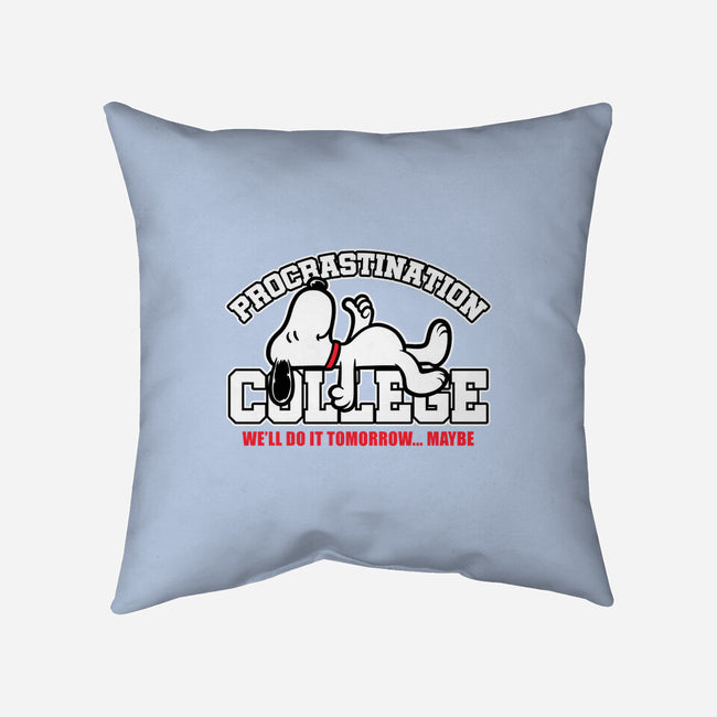 Procrastination University-None-Removable Cover w Insert-Throw Pillow-Studio Mootant