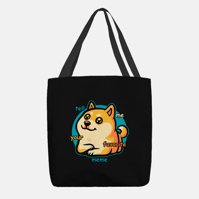 Favorite Meme Dog-None-Basic Tote-Bag-Studio Mootant