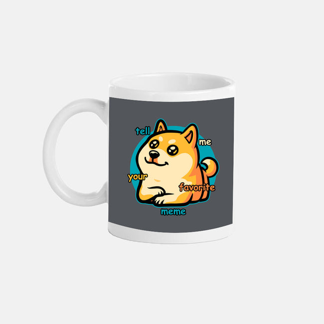 Favorite Meme Dog-None-Mug-Drinkware-Studio Mootant