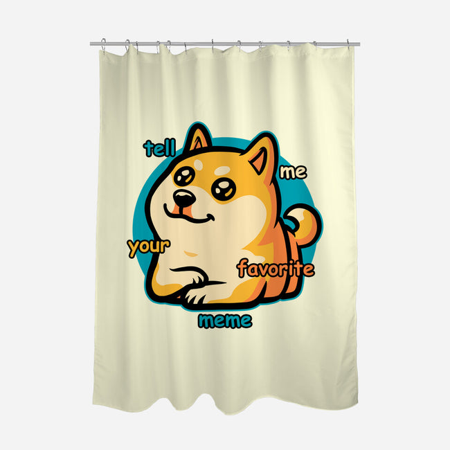 Favorite Meme Dog-None-Polyester-Shower Curtain-Studio Mootant