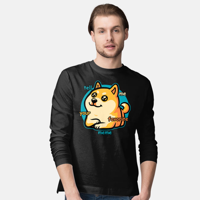 Favorite Meme Dog-Mens-Long Sleeved-Tee-Studio Mootant