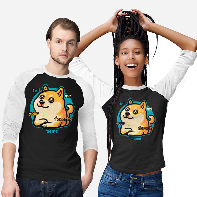 Favorite Meme Dog-Unisex-Baseball-Tee-Studio Mootant