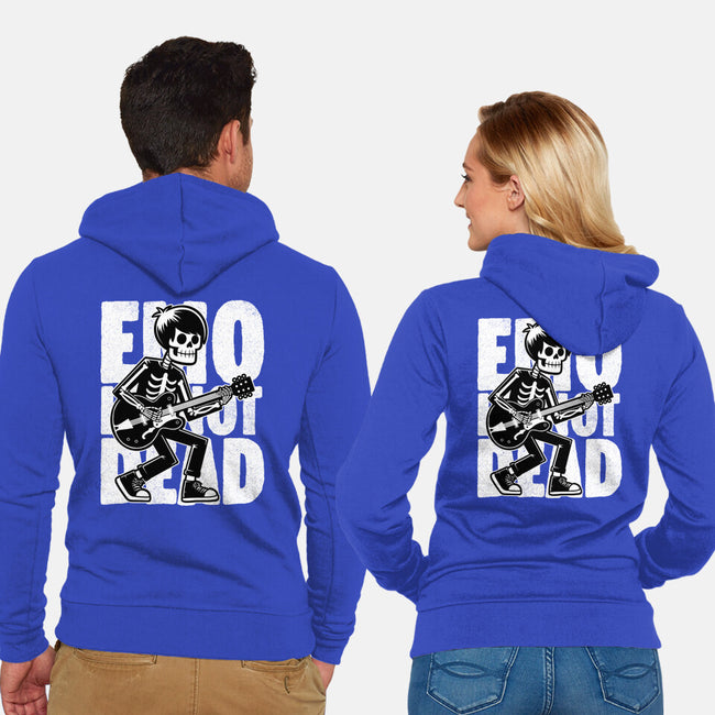 Emo Is Not Dead-Unisex-Zip-Up-Sweatshirt-Studio Mootant