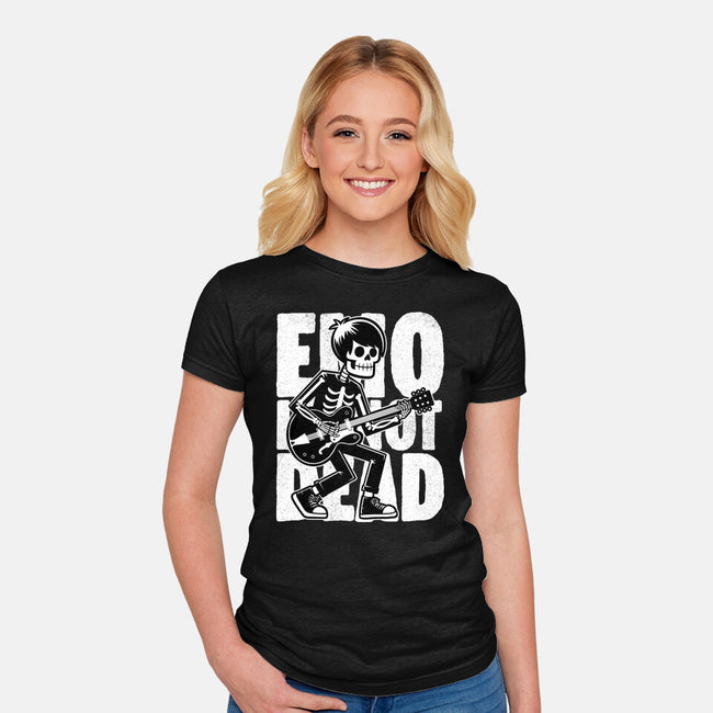 Emo Is Not Dead-Womens-Fitted-Tee-Studio Mootant