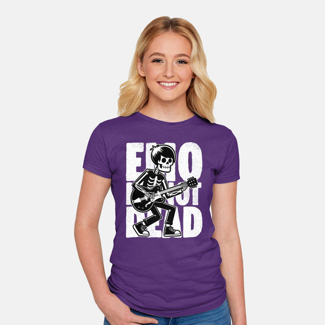 Emo Is Not Dead-Womens-Fitted-Tee-Studio Mootant