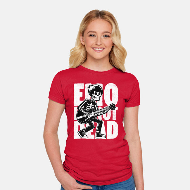 Emo Is Not Dead-Womens-Fitted-Tee-Studio Mootant