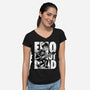 Emo Is Not Dead-Womens-V-Neck-Tee-Studio Mootant