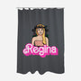 Mean Doll-None-Polyester-Shower Curtain-Raffiti