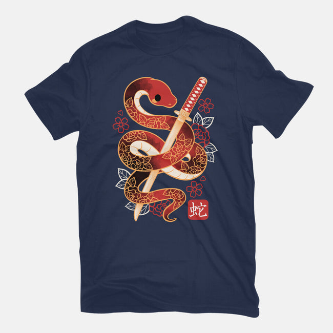 Chinese Cute Year Of The Snake-Womens-Fitted-Tee-NemiMakeit