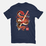 Chinese Cute Year Of The Snake-Womens-Fitted-Tee-NemiMakeit