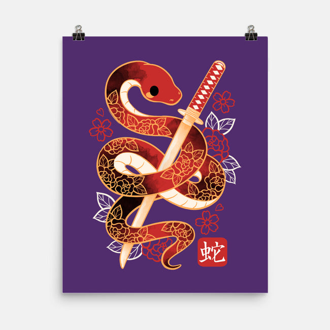 Chinese Cute Year Of The Snake-None-Matte-Poster-NemiMakeit