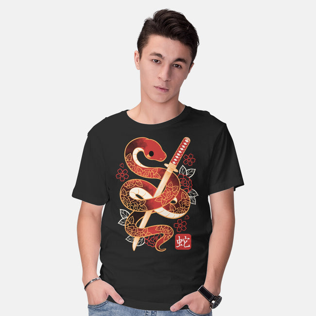 Chinese Cute Year Of The Snake-Mens-Basic-Tee-NemiMakeit