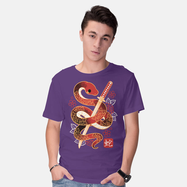 Chinese Cute Year Of The Snake-Mens-Basic-Tee-NemiMakeit