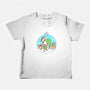 Dino Christmas-Baby-Basic-Tee-Eoli Studio