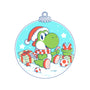 Dino Christmas-None-Fleece-Blanket-Eoli Studio