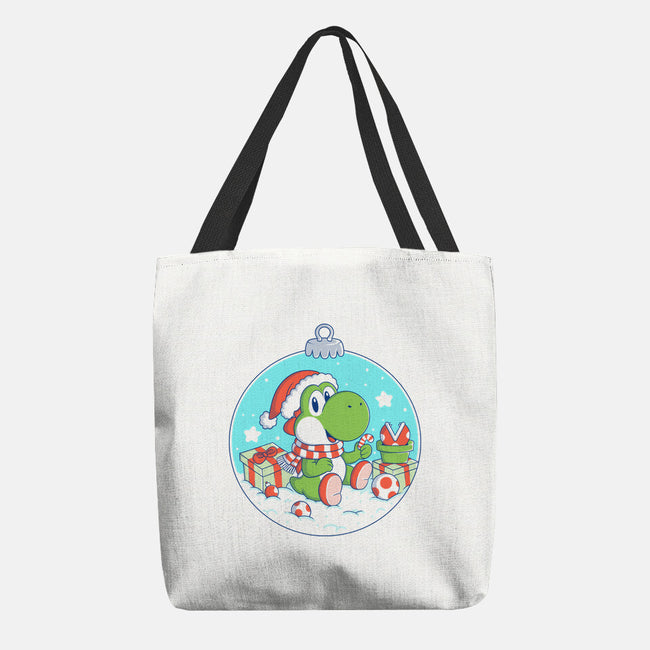 Dino Christmas-None-Basic Tote-Bag-Eoli Studio