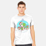 Dino Christmas-Mens-Heavyweight-Tee-Eoli Studio